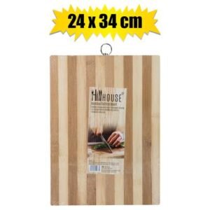 Cutting-board wdn 24x33.5x1.6 bamboo h/h