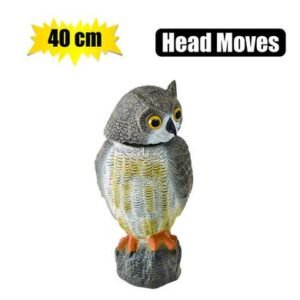 Orn animal pl owl wind-action 40cm