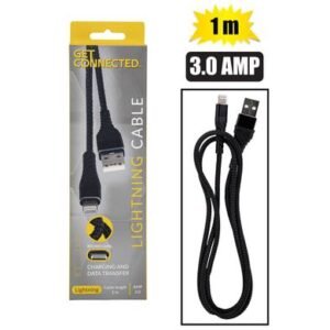 Usb cable lightning 3.0 amp 1m
