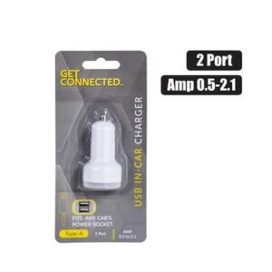 Usb in-car charger 2 port 2.1a