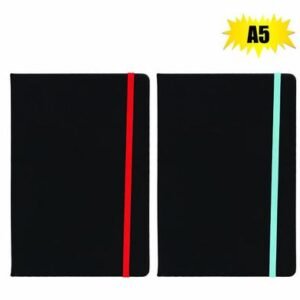 Novelty notebook w/color elastic band a5