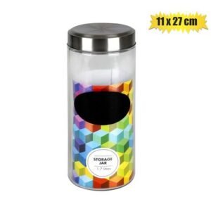 Storage-jar gls blackboard 11x27cm