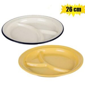 Plate enamel 26cm sectional
