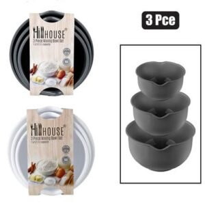 Mixing bowls set plastic 1.5l/2l/2.5l