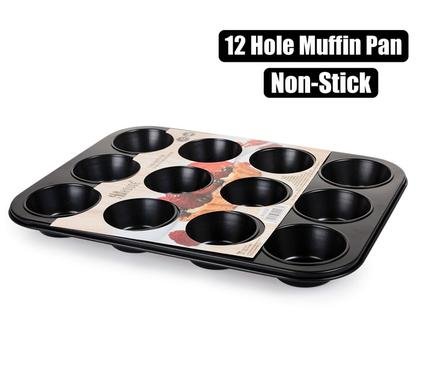 Bakeware non-stick muffin pan 12-hole