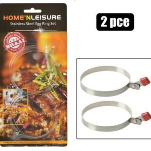Egg-rings s/s 2pce h&l