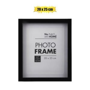 Picture-frame pl shadow box 20x25cm blk