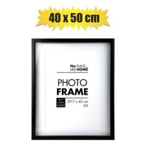 Picture-frame pl shadow box 40x50cm blk