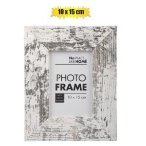 Picture-frame mdf white stressed 10x15cm