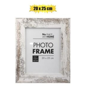 Picture-frame mdf white stressed 20x25cm