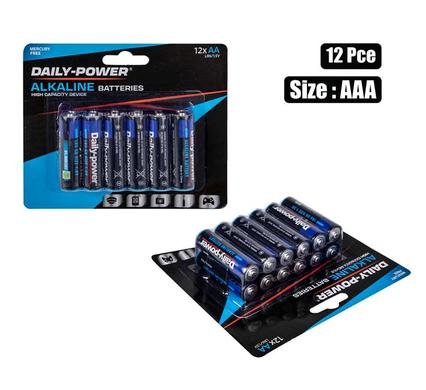 Batteries alkaline size:aa / lr6 12pce