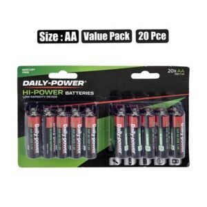 Batteries h/power size:aa / r6p 20pce