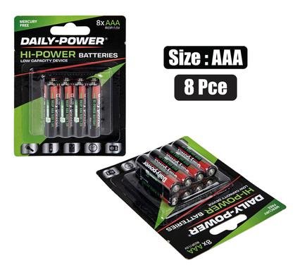 Batteries h/power size:aaa / r03p 8pce