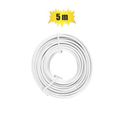 Speaker wire 0.5mmx5m white zenith