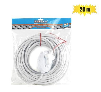 Extension-cord 20m janus 10a l/d zenith