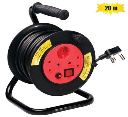Extension-cord 20m w/reel