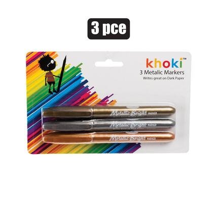 Marker metallic 3pce gold/silver/bronze