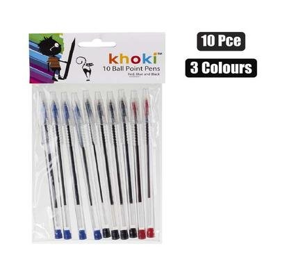 Pen stickball 10pce asstd ink