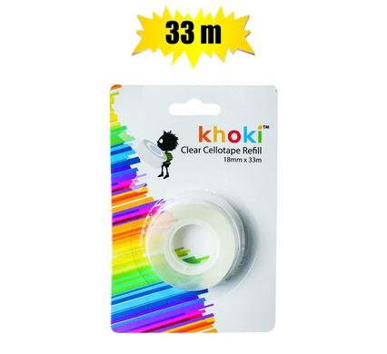 Tape adhesive super clear 33x18mm refill