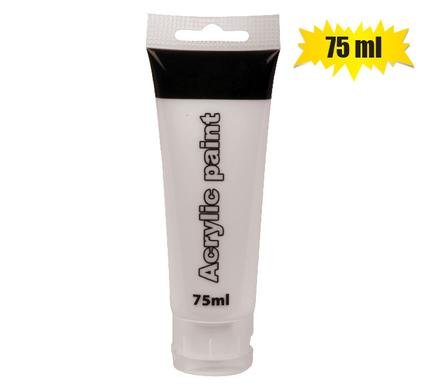 Art+craft paint acrylic tube 75ml white