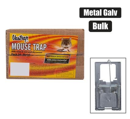 Vastrap trap mouse metal (galv) bulk