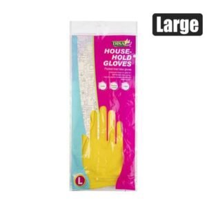 Gloves rubber household large per-pair