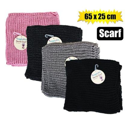 Scarf adult 65x30cm knitted eternity