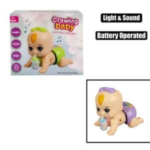 Doll baby crawl music & light 13x10cm
