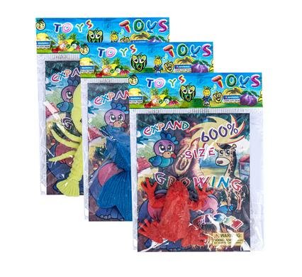 Novelty growing animals 4-7cm assorted