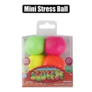 Novelty ball stress mini neon 3.5cm each