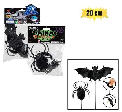 Halloween spider/bat bouncing 20cm