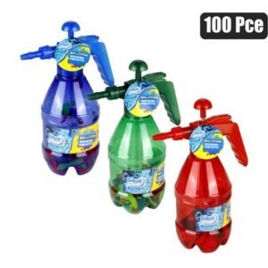 Balloon pumper & 100 water balloons asst
