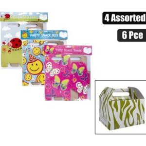 Party loot snack box 6pc asstd