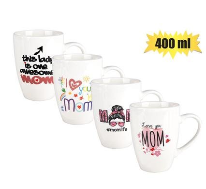 Mug occasions mom barrel 400ml asstd