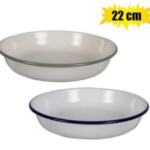 Plate enamel 22cm pasta