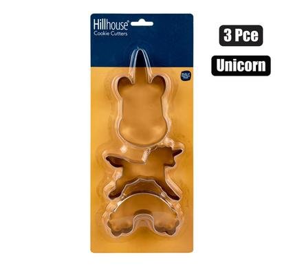 Cookie-cutters ss 3pc unicorn