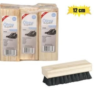 Shoe brush wooden back black