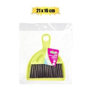 Dustpan & brush set mini 21x16cm