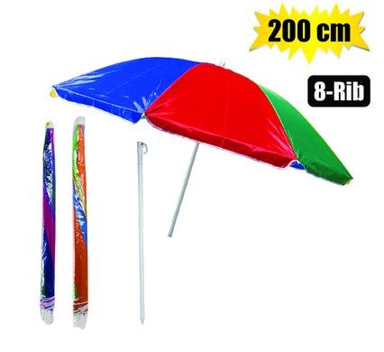 Umbrella-beach 200cm diam 8-rib