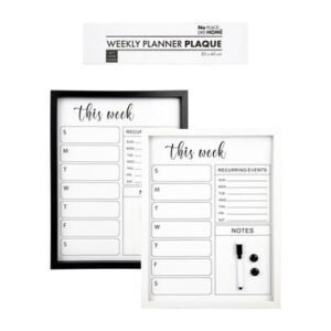Plaque mdf weekly planner 30x40cm