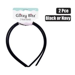 Hair alice band fabric cover 2pce