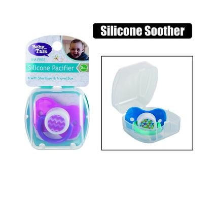 Baby soother silicone in holder