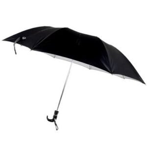 Umbrella gents foldup blk 1.14m dia