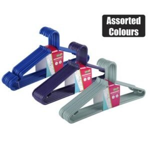 Clothes hangers plastic pack-10 asstd