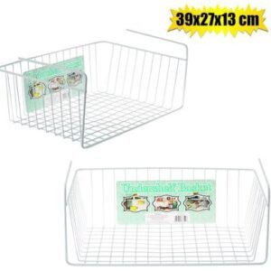 Basket wire 39x27x13cm under shelf