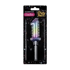 Candle birthday balloon-1 rainbow 5cm