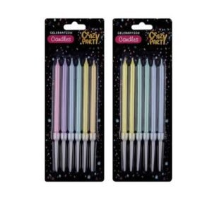 Candle birthday colourful 10cm