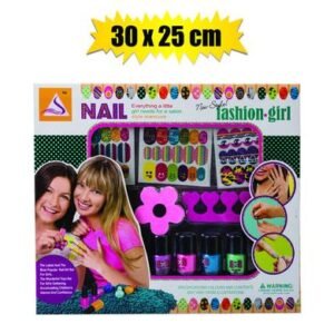 Make-up gift set polishes & acc 30x25cm