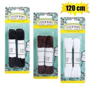 Haberdashery shoe laces 120cm white