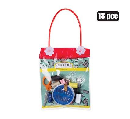Haberdashery sewing kit 18pc in bag